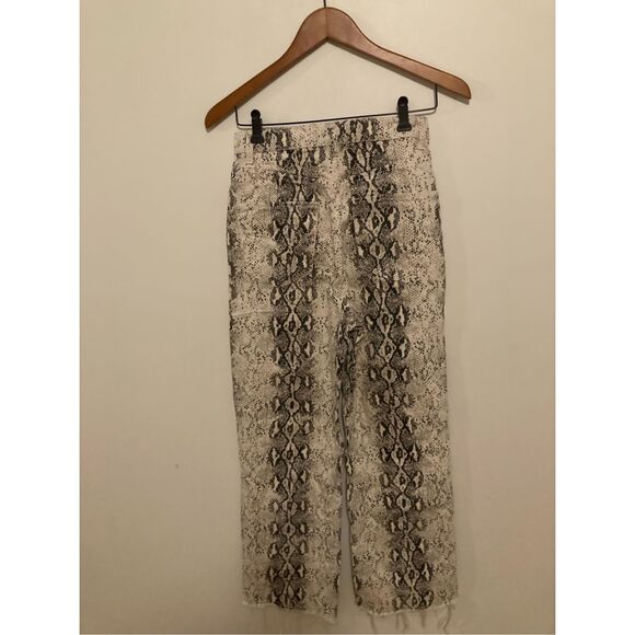 Zara zw premium cropped snake print jeans - Picture 5 of 5